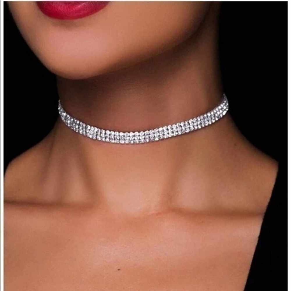 New Rhinestone Choker Necklace